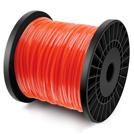 Forever Speed Grass Trimmer Line, Trimmer Wire for Weed Trimmings Thread Lawn Trimmer Nylon Thread 5-edge Diameter 2.8 mm x 100 meters - Orange