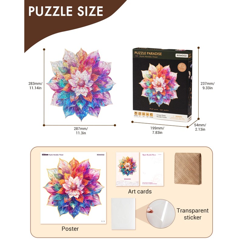Rowood Jigsaw Puzzles for Adults,DIY Craft Kits for Kids,Birthday for