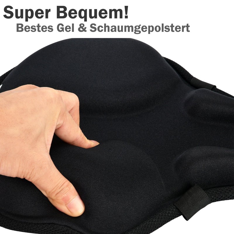 Daway C6 Comfortable Bicycle Saddle Cover with Foam Gel Padding,