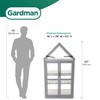 Gardman R70200425 Dove Gray Wooden Growhouse with UV Treated Polycarbonate