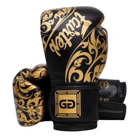 Fairtex Glory Kickboxing Gloves - Limited Edition (Black - BGVG2, 16 oz)
