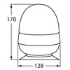 AdLuminis Halogen Rotating Beacon, Orange, Various Designs, Flashing Light 12