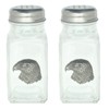 Hawk Head Salt and Pepper Glass Shakers Screw Top Cutlery