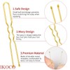 U Shaped Hair Pins, IKOCO 2.4inch Bun Hair Pins for