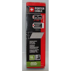 PORTER-CABLE PDA15200G 2-Inch 15-Gauge Galvanized DA Angle Finish Nails, 4M