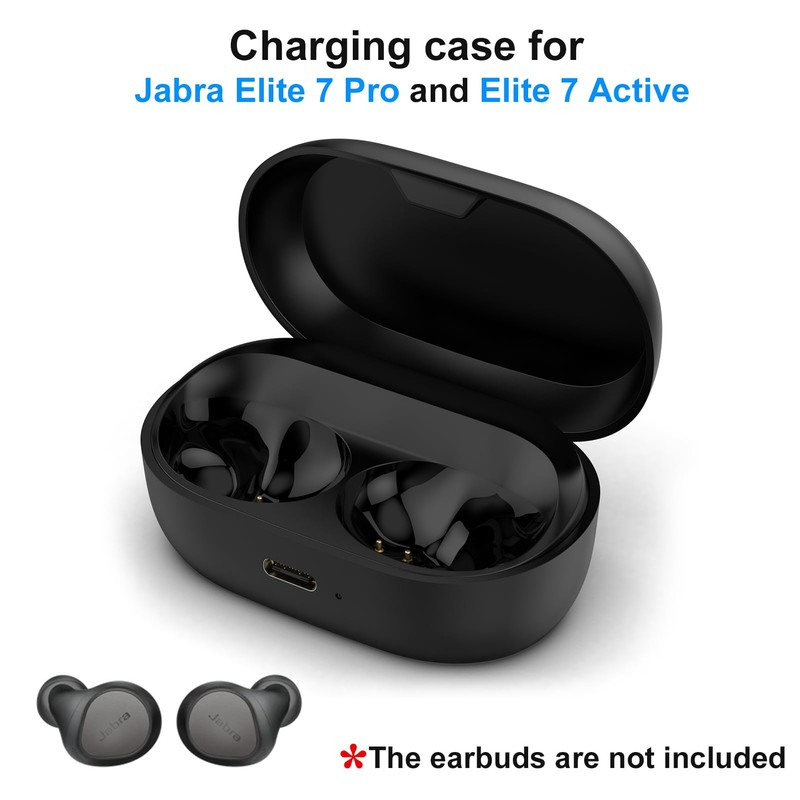 Charging Case Replacement Compatible with Jabra Elite 7 Pro and