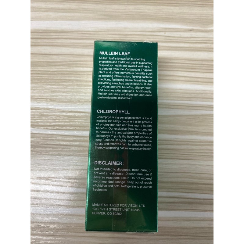 Mullein Extract, Mullein Leaf Extract, Mullein Leaf Drops, Alcohol-Free, Health