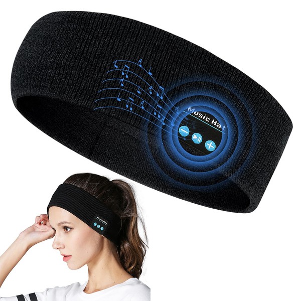 Bluetooth Headphones Headband, Sleep Headphones Sports with 6-10 Hours Playtime,