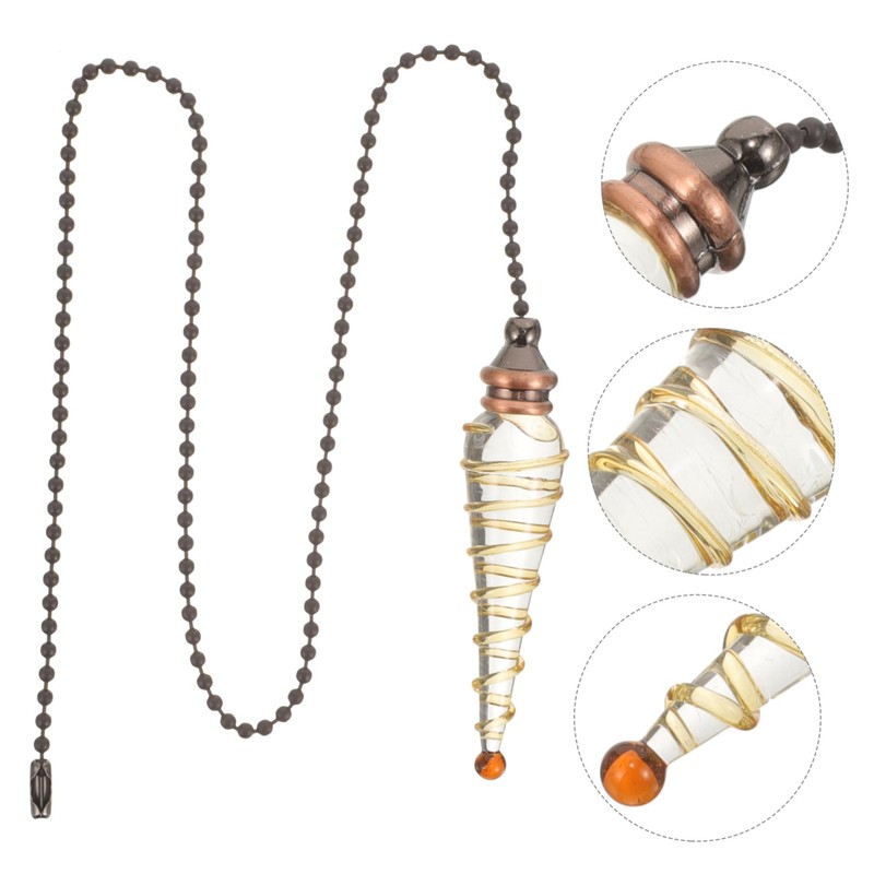 Operitacx Lighting Beaded Pull Chain Ceiling Fan Pendant Decor Replacement