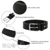 Gusti Kaj Genuine Leather Belt with Silver Buckle Belt Business