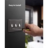 DEWENWILS Aged Bronze Light Switch Cover, Tripple Toggle Switch Wall