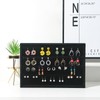 Coward 2PC Black Velvet Stackable Earring Tray Drawer Jewelry Holder