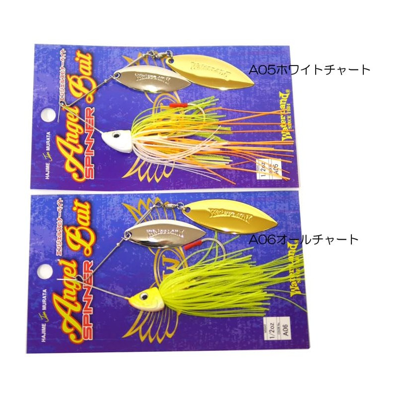 Waterland Angel Spinnerbait Double Willow 1/2oz WaterLand A08 Silver Clear
