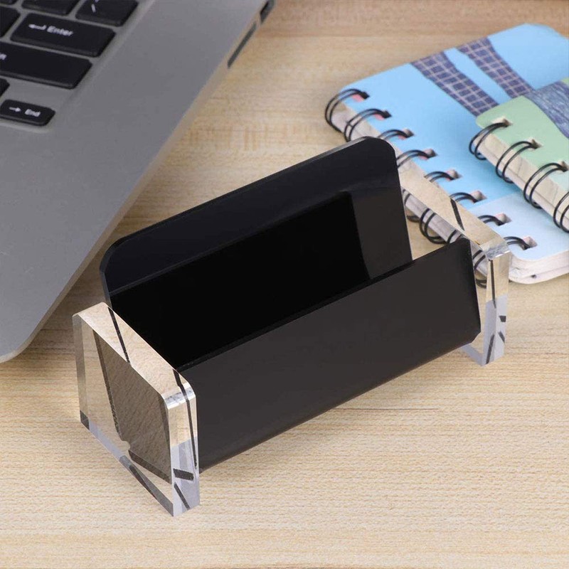 Acrylic Business Card Holder Plastic Desk Dispenser Display Stand Card
