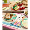 Talking Tables Tropical Fiesta Round Canape Plates for Birthday, BBQ