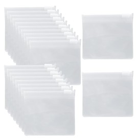 XINGSUI 20 Pcs 6.5 * 6cm PVC Zipper Lock Bag,Transparent Small Ziplock Bags,Clear Storage Pouches,Resealable Plastic Bags,for Jewelry Earring Ring Necklace Organizer