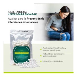 Tableta Granel Probióticos Microbiota Intestinal Sabor Sin sabor