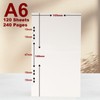 KINETOX Pack of 2 Ring Binder A6 Refillable 120 Sheets