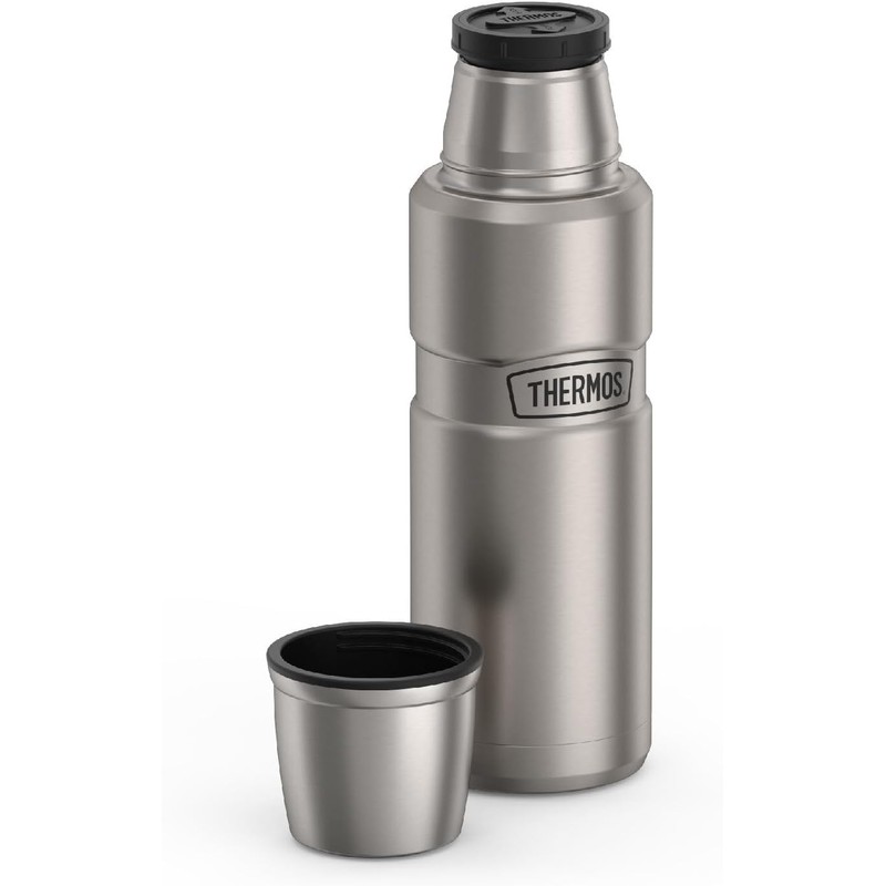 Thermos Stainless King botella compacta de 16 onzas, Acero inoxidable,