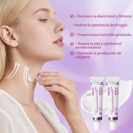 2PC Crema Antienvejecimiento para Mujeres,crema hidratante y regeneradoraCrema Facial, Cuello y Escote con Colágeno y Vitaminas ,Hidratante Profunda，Face Neck ,Decolleté Anti-ageing Cream with Collagen