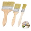 Pack of 3 flat brushes, surface brushes, painting brushes for