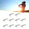10PCS Fish Shape Artificial Bait High Simulation Aluminum Alloy Fishing
