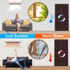 Insulated Door Curtain Fit Door 36"x82" - Magnetic Thermal Cover