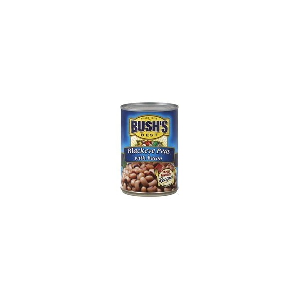 Bush's Blackeye Peas 15.5oz Cans (Pack of 6) (with Bacon)