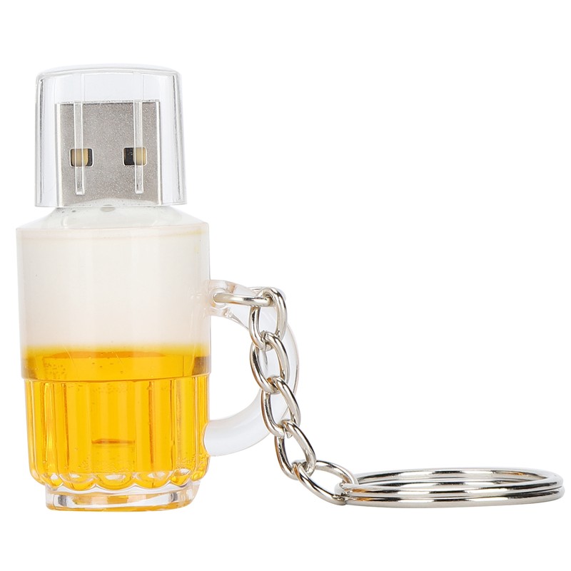 USB Flash Drive Cartoon Domineering Beer Mug Shape Portable Storage