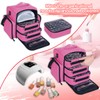 UOZL Nail Polish Organizer Storage Box, Holds 90 Bottles of