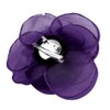 Merida Women's Charming Silk Flower Hair Clip Rose Brooches, Titanium,