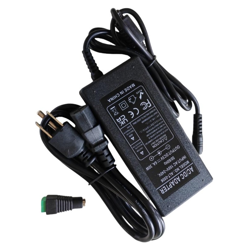 AC/DC Power Adapter, 5V 6A 30W Power Supply, Model ALT-0506