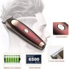 Mopoq Waterproof Professional Electric Trimmer 0.1mm Steel Blade Beard Trimmer,