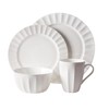Everyday White by Fitz and Floyd Nevaeh Fluted 16 Piece