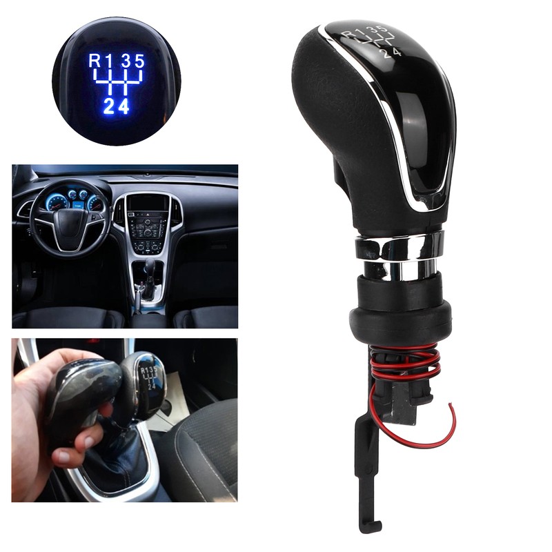 Car 5 Speed Gear Shift Shifter Knob with Light Replacement