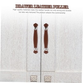 CAXUSD Luxury Luggage Handles Premium Leather Pull Handles for Suitcase Cabinets