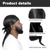 HEIZHU Silk Durag Mens for 360 Waves Dreadlocks, Silky Satin