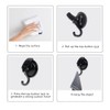 PLCatis Suction Cup with Hooks, Pack of 2, Vacuum Suction