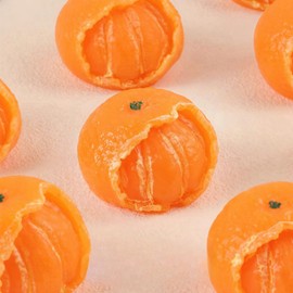 TIMCHESS 2 PCS Orange Silicone Stress Relief Squishy Toy, Ultra-Soft Cute Squeeze Stress Relief Decompression Venting Toy, Anxiety & Relaxation Perfect Relief Toys for Adults