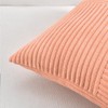 Fancy Homi 2 Packs Peach Decorative Throw Pillow Covers 16x16