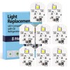 8-Pack Upgrade WR55X11132 WR55X25754 Refrigerator Light Replacement LED for GE