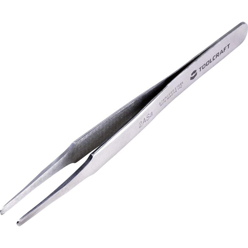 Toolcraft TO-5861040 Precision Tweezers 1 Piece 2a SA 120 mm