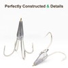 2pcs Snagging Hooks Snagging Weighted Treble Hooks Large Fishing Hooks