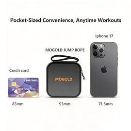 Retractable Jump Rope - No Tool Adjustable, Fits in Pocket, Tangle-Free Steel Cable for Travel & Gym