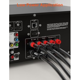 VANAUX Banana Plugs (Closed Dual Screw) - Gold Plated Speaker Plugs Connector for Speaker Wire, Amplifier, Receiver, Banana Wall Plate-Black (4 Pairs/8 Pieces)