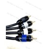 Sky High Car Audio Premium 4-Channel RCA Cable - 12ft