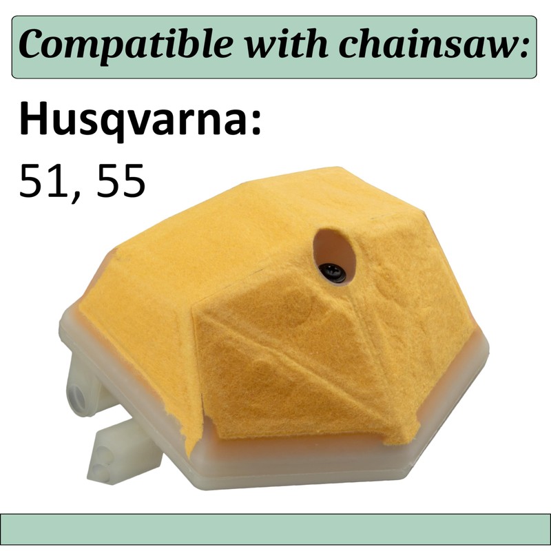 AERZETIX - C73025 - Luftfilter für Kettensägen - kompatibel mit