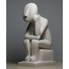 Thinker Cycladic Greek Art Figurine Idol Modern Statue Sculpture Handmade