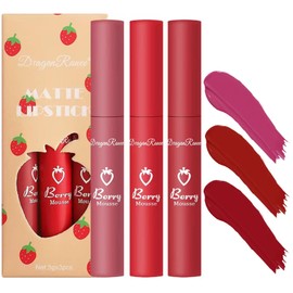 Daeuwiutr 4 Colors Matte Lip Stain Liquid Lipstick For Women Teens Makeup Set Long Lasting Waterproof lip liner stain Fade Resistant Highly Pigmented Lightweight Portable Vegan Lip Stick matte Set B