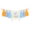 Outer Space High Chair Tassels Banner，Planets Astronaut Rocket 1st Birthday